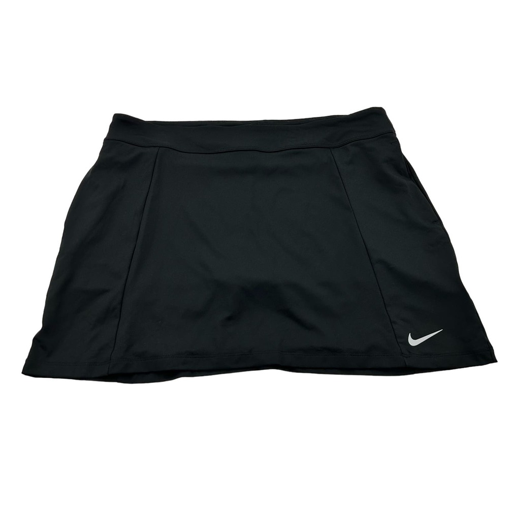 Nike Size X-Large Black Standard Fit Lined Athletic Tennis Golf Skort Skirt